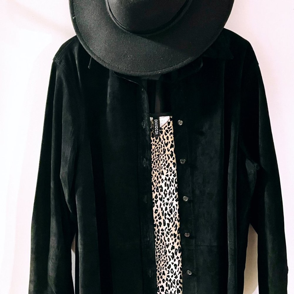 Ralph Lauren Black Suede Shacket